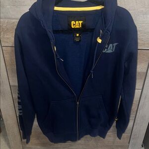 Caterpillar Navy Blue Zip Up Sweater